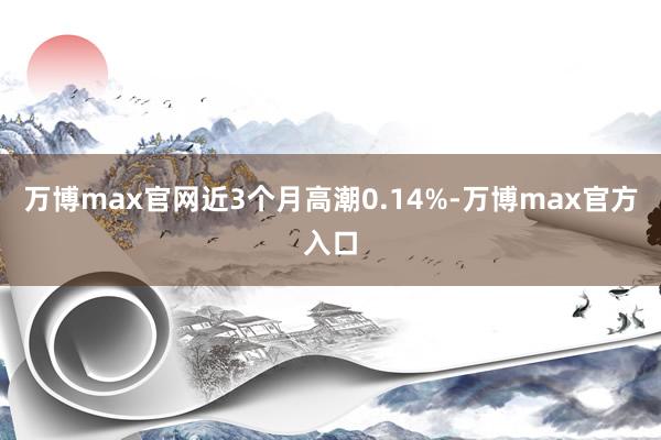 万博max官网近3个月高潮0.14%-万博max官方入口