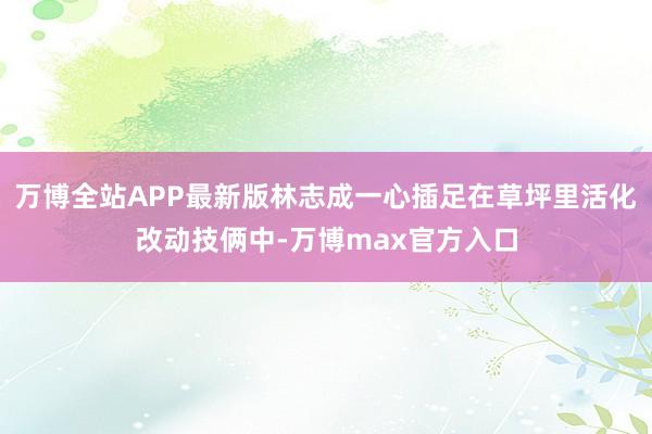 万博全站APP最新版林志成一心插足在草坪里活化改动技俩中-万博max官方入口