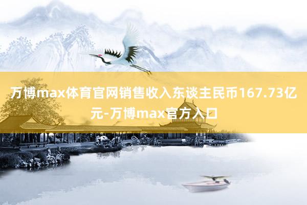 万博max体育官网销售收入东谈主民币167.73亿元-万博max官方入口